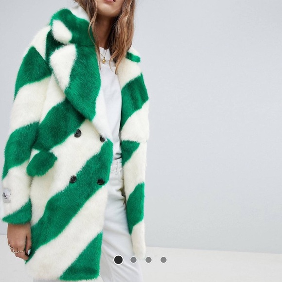 Jakke Zadie Faux fur jacket coat - Picture 7 of 8